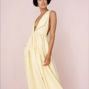 Posse Lexi Midi Dress in Straw color